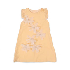 GIRLS S/S FANCY FROCK SKIN IR-26 5-6 YEAR S-24317 Default Title - MamasJan KidsWear