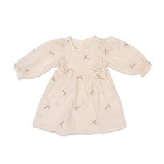 GIRLS L/S COTTON FROCK SKIN IR-26 2-3 YEAR 32066 Default Title - MamasJan KidsWear
