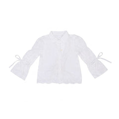 GIRLS L/S COTTON EMB BLOUSE OFF WHITE IR-26 5-6 YEAR 29889 Default Title - MamasJan KidsWear