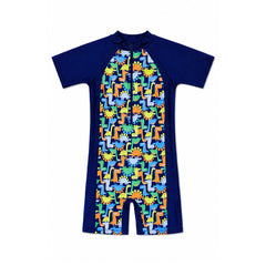 BOYS 2PC SWIMMING COSTUME MULTI IRS-26 5-6 YEAR 13 Default Title - MamasJan KidsWear