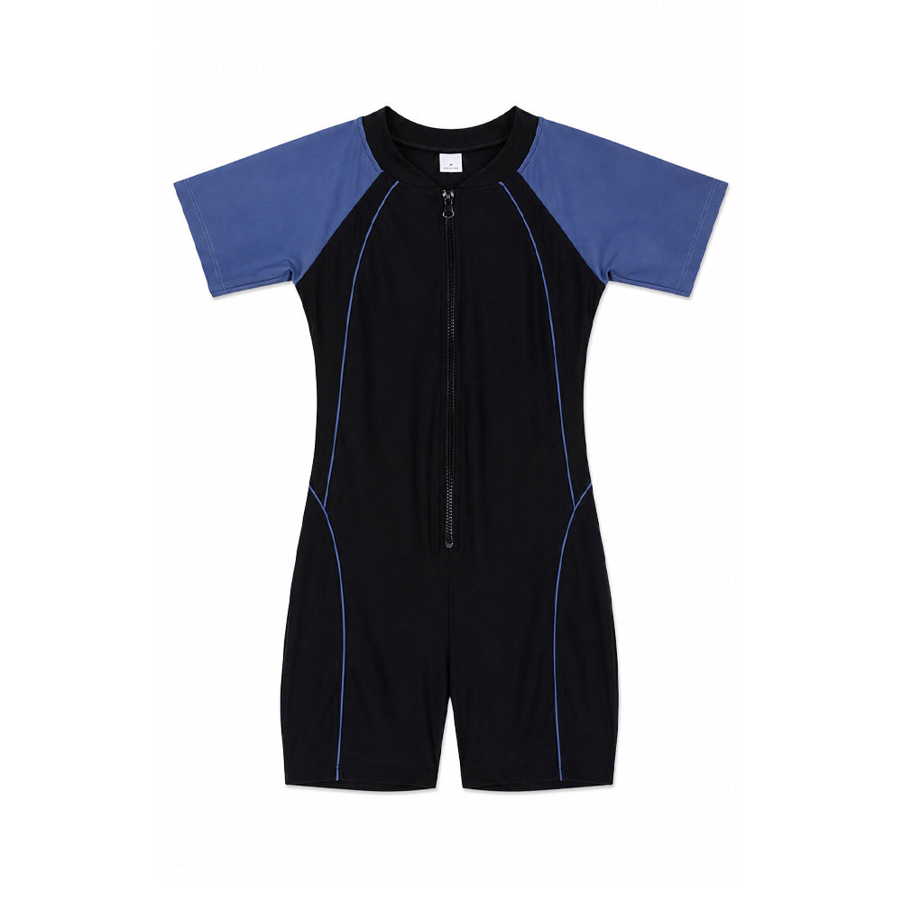 UNISEX S/S 2PC SWIMMING COSTUME ROMPER STYLE IRS-26 10-11 YE Default Title - MamasJan KidsWear