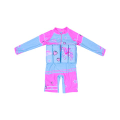GIRLS L/S 2PC SWIMMING COSTUME PADDED IRS-26 4-5 YEAR 16 Default Title - MamasJan KidsWear