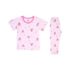 GIRLS S/S 2PC SLEEPING SUIT OFF WHITE 4-5YEAR ZHS-26 8143 1. Default Title - MamasJan KidsWear