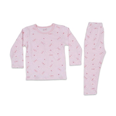 GIRLS L/S 2PC L/W SLEEPING SUIT L-PINK 18-24M ZHS-26 7285 I. Default Title - MamasJan KidsWear
