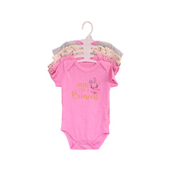 GIRLS S/S 5PC BODY SUIT MULTI 9-12M ZHS-26 NO-11 W.G Default Title - MamasJan KidsWear