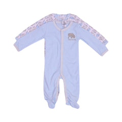 BOYS L/S 2PC ROMPER BLUE 6-9M ZHS-26 NO-13 W.G Default Title - MamasJan KidsWear