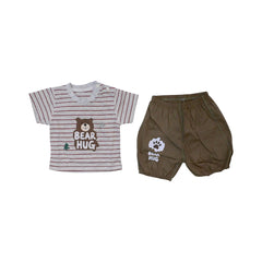 BOYS S/S 2PC KNICKER SUIT 3-6M ZHS-26 NO-6 W.G Default Title - MamasJan KidsWear