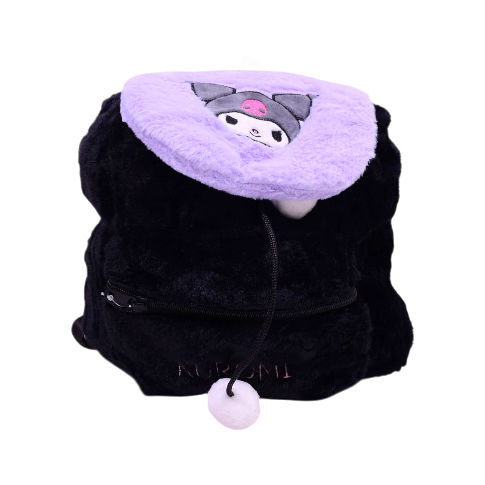 KIDS SHOULDER STAFF FUR BAG 1014 ZHS-26 BLACK W.G Default Title - MamasJan KidsWear