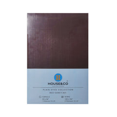H&C BED SHEET KING CHOCOLATE POLY COTTON 108X102 TC-144 Default Title - MamasJan Household