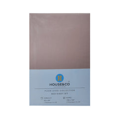 H&C BED SHEET KING BLUSH POLY COTTON 108X102 TC-144 Default Title - MamasJan Household