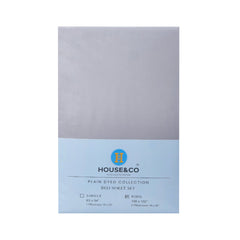H&C BED SHEET KING LGREY POLY COTTON 108X102 TC-144 Default Title - MamasJan Household