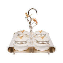 DISH DRYFRUIT SILVER 87-9 Default Title - MamasJan Crockery