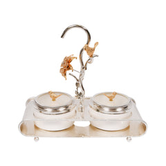 DISH DRYFRUIT SILVER 87-10 Default Title - MamasJan Crockery