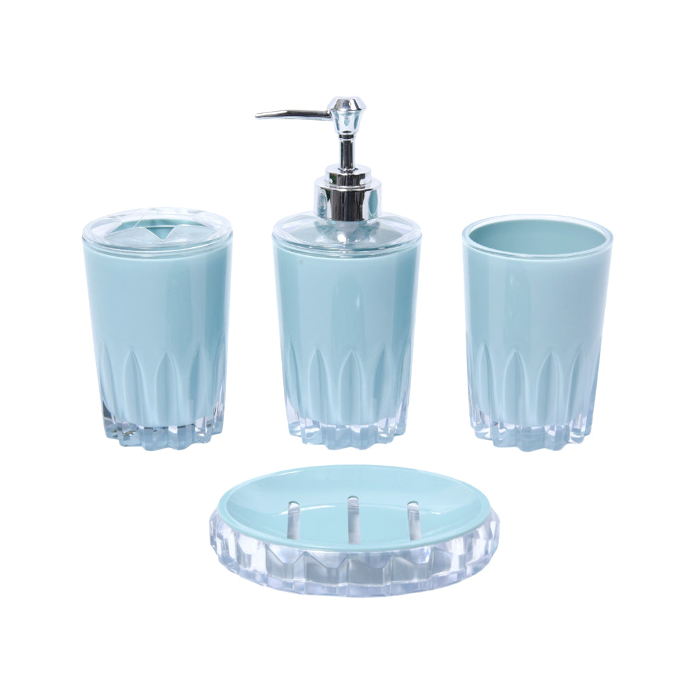 BATHROOM SET 4PC ACRYLIC PURPLE 7006 Default Title - MamasJan Décor