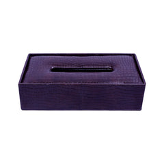 TISSUE BOX LEATHER SLIM LS-26 Default Title - MamasJan Household