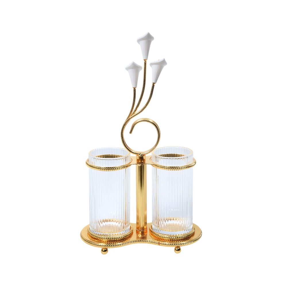 SPOON STAND GOLDEN 46013-2 A.Z Default Title - MamasJan Décor
