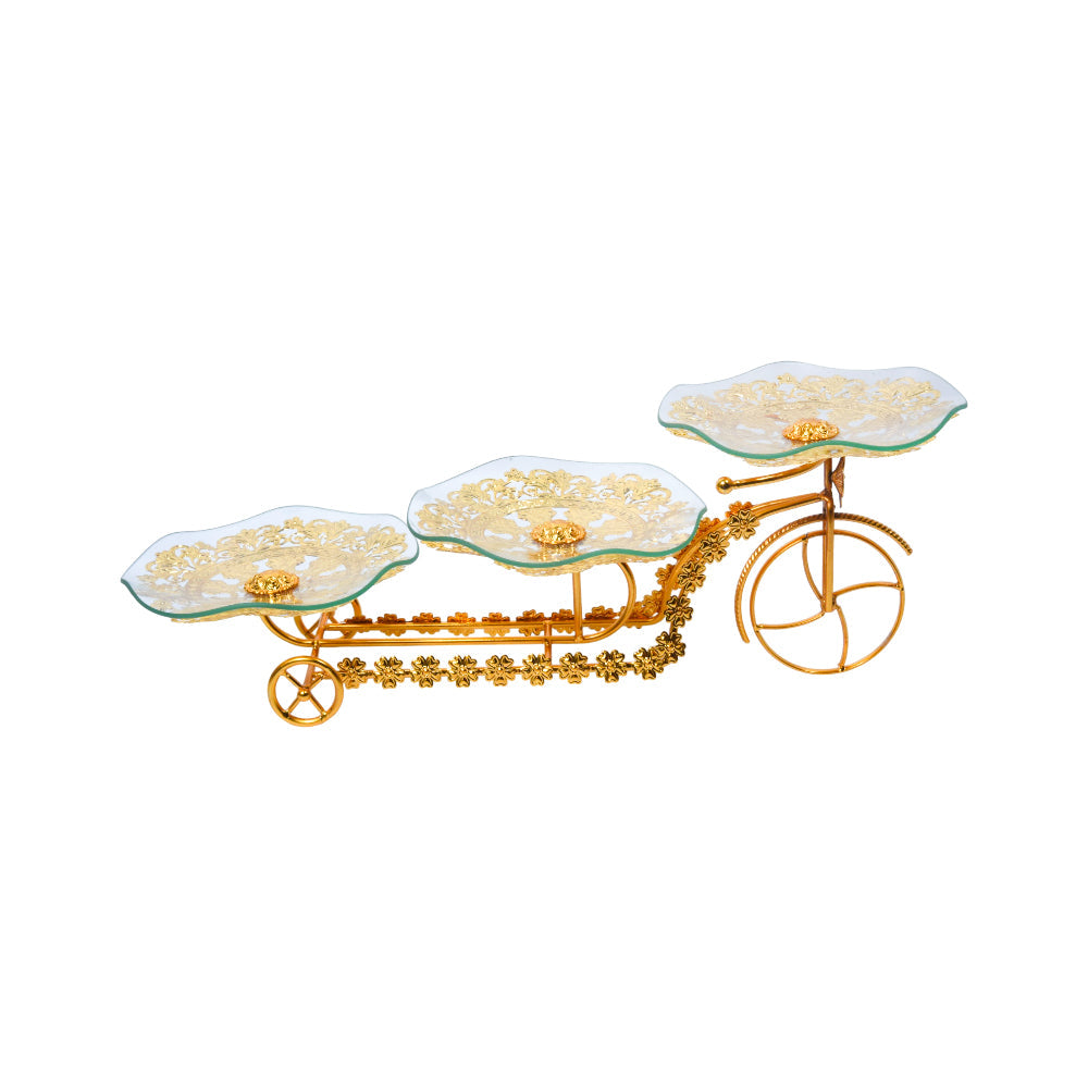 CAKE DISH CYCLE 8018-2 A.Z Default Title - MamasJan Décor