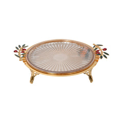 CAKE DISH ROUND SJ1300L A.Z Default Title - MamasJan Décor