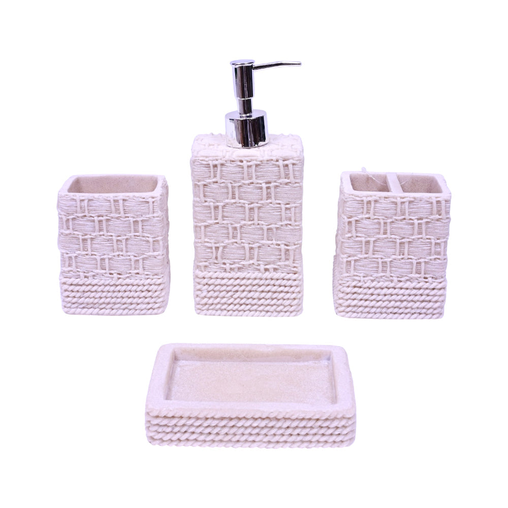 BATH ROOM SET 4PCS SMS-884 Default Title - MamasJan Decoration