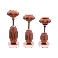 CANDLE STAND 3PC IR 9005G Default Title - MamasJan Décor
