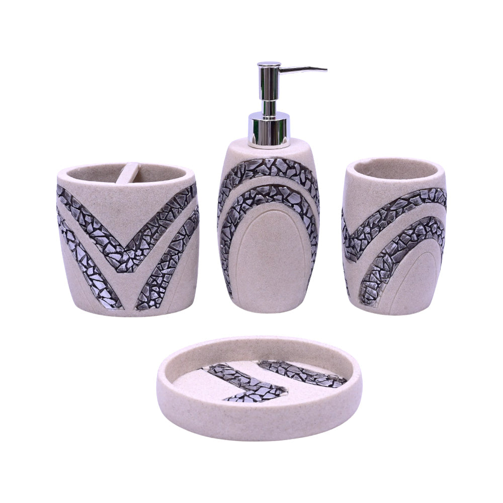 BATH ROOM SET 4PCS IR SMS-933 Default Title - MamasJan Décor