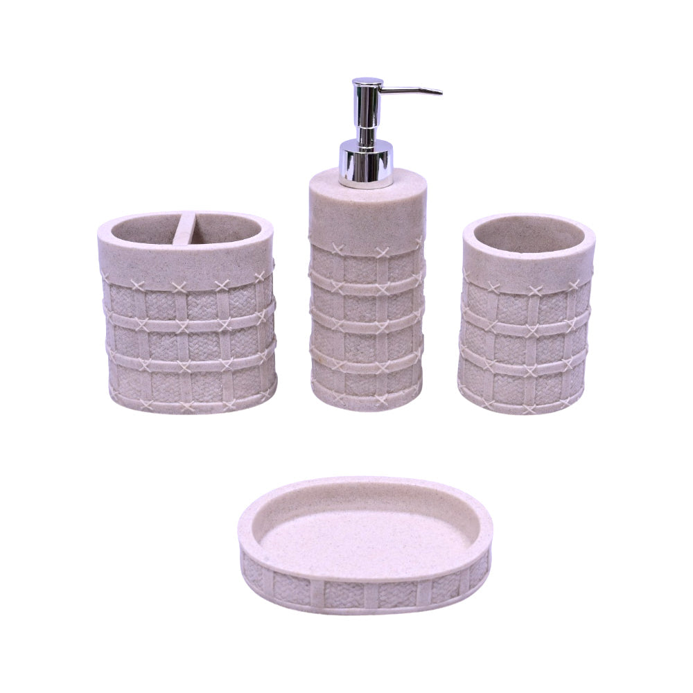 BATH ROOM SET 4PCS IR SMS-1021 Default Title - MamasJan Décor