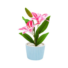 ARTIFICIAL FLOWER POT IR 469A-19 Default Title - MamasJan Decoration