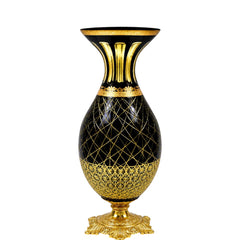 VASE CRYSTAL BRASS IR E9-V1116-3 JSA19-A32 Default Title - MamasJan Decoration