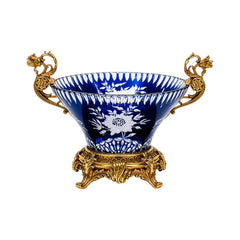 BOWL CRYSTAL BRASS IR E9-B3031-2 JC202-A32-JB Default Title - MamasJan Decoration
