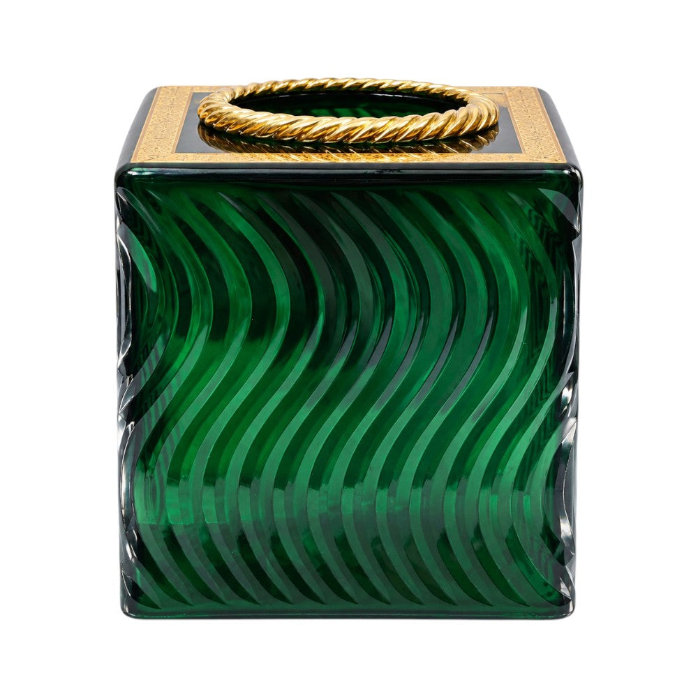 TISSUE BOX CRYSTAL BRASS IR H-W02-6025 JSC05-D02-1D Default Title - MamasJan Decoration