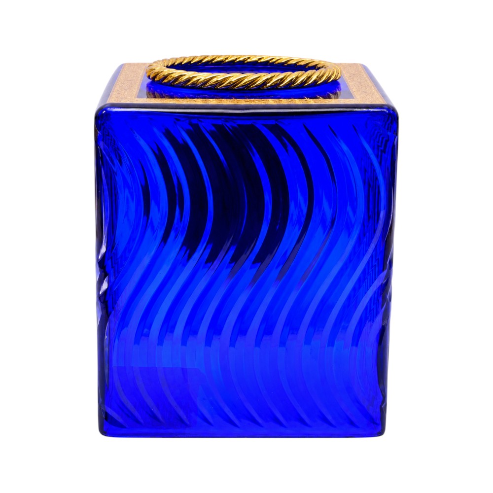 TISSUE BOX CRYSTAL BRASS IR H-W02-6025 JSC05-28D Default Title - MamasJan Decoration