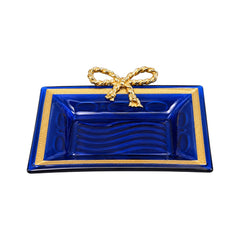 SOAP DISH CRYSTAL BRASS IR H-P52-1152M JSC05-28D Default Title - MamasJan Decoration