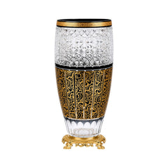 VASE CRYSTAL BRASS IR E8-V1055M-1 JSA31-A32 Default Title - MamasJan Decoration
