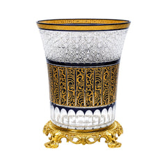 VASE CRYSTAL BRASS IR E8-V1062-4 JSA31-A32 Default Title - MamasJan Decoration