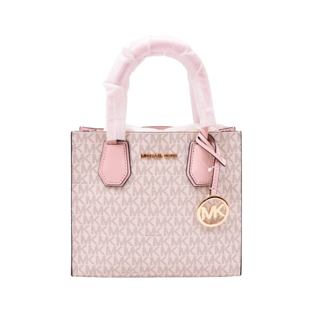 MK SIGNATURE HANDCARRY CROSSBODY BAG 35S1GM9M2B PWDR BLSH (I Default Title - MamasJan Ladies Shoes & Bags
