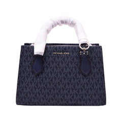 MK SIGNATURE HANDCARRY CROSSBODY BAG 35F5S6AM1B BLU (IR) Default Title - MamasJan Ladies Shoes & Bags