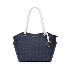 MK SIGNATURE JET SET TRAVEL BAG 35S4STVT3B BLU (IR) Default Title - MamasJan Ladies Shoes & Bags