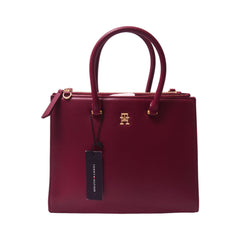 TOMMY HILFIGER LARGE BURGANDY TOTE BAG Default Title - MamasJan Tommy Hilfiger