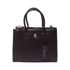 TOMMY HILFIGER LARGE BLACK TOTE BAG Default Title - MamasJan Tommy Hilfiger
