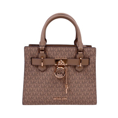 MK SM SATCHEL BAG 3554GHMS1B HAMILTON CAMEL (IR) Default Title - MamasJan Ladies Shoes & Bags