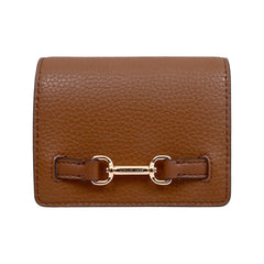 MK CARSON SM FLAP LEATEHER WALLET 35S5G27DSL LUGGAGE (IR) Default Title - MamasJan Ladies Shoes & Bags