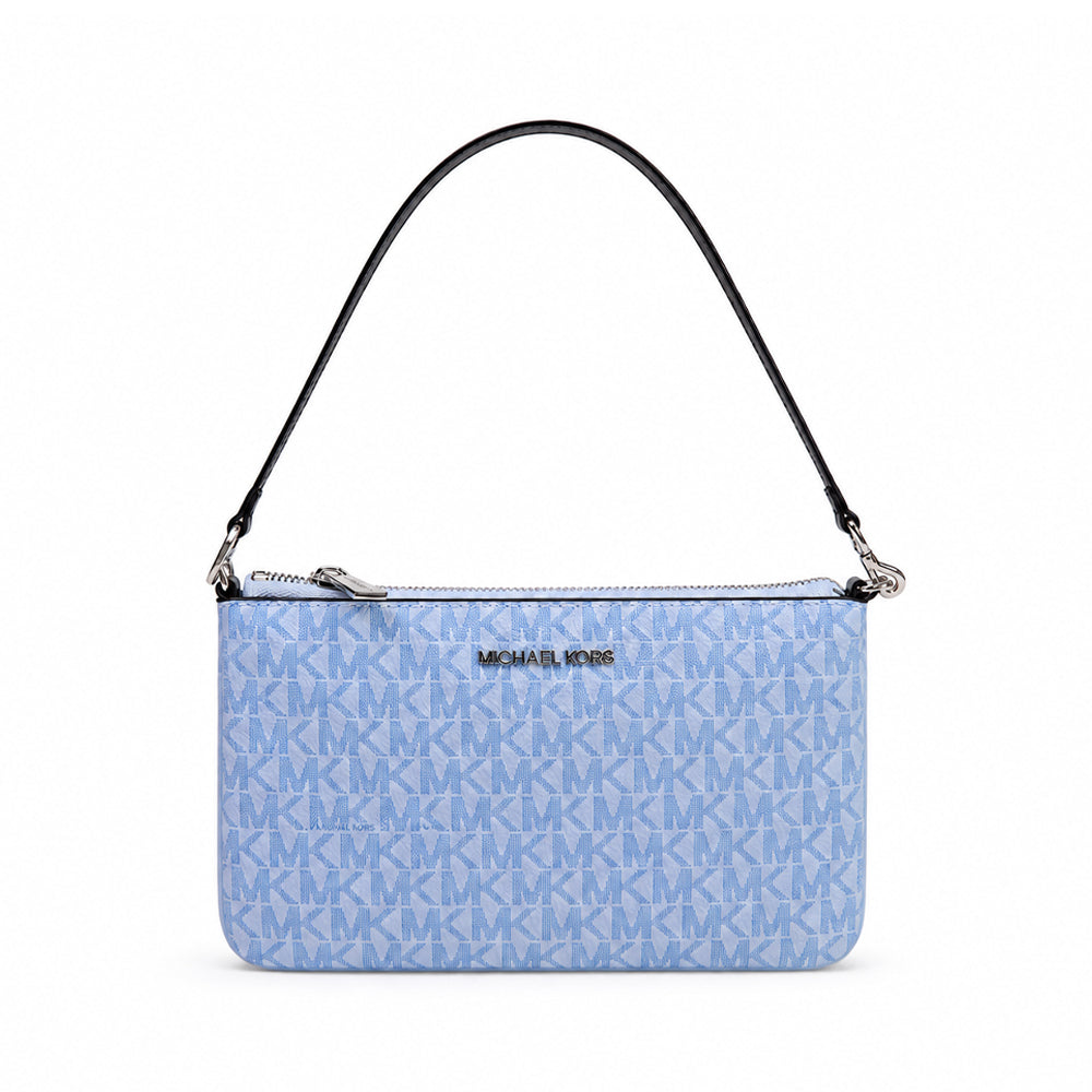 MK JET SET TRAVEL SM CONVERED POUCH 35T5STVW5B PALE OCEAN ( Default Title - MamasJan Ladies Shoes & Bags