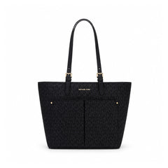MK DBL POCKET JET SET TRAVEL TOTE BAG 35F3GTVT3B BLACK SIG ( Default Title - MamasJan Ladies Shoes & Bags