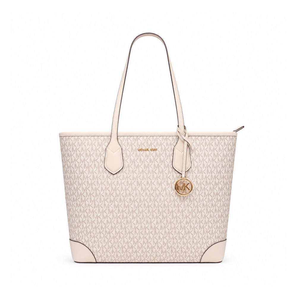MK EVA LG TOTEL BAG 35S6GVOT3B LT CREAM MULTI (IR) Default Title - MamasJan Ladies Shoes & Bags