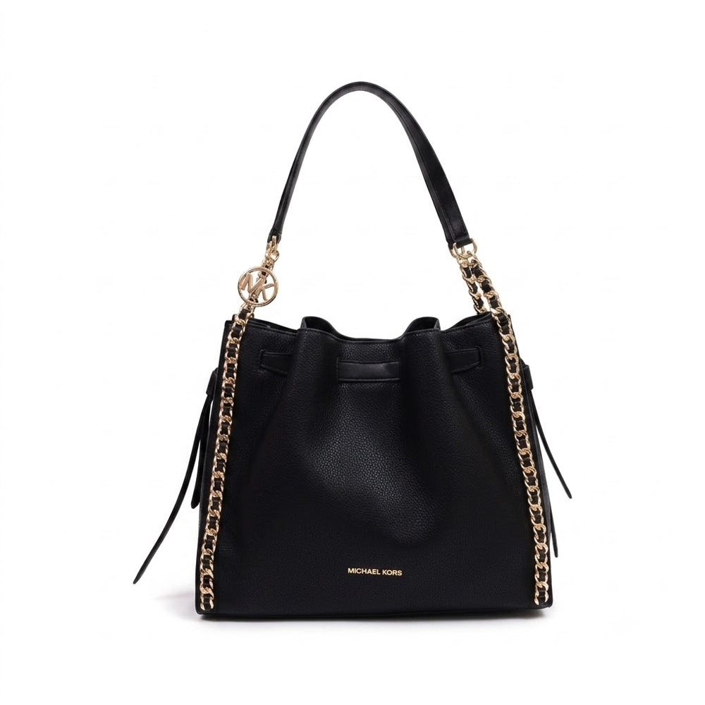 MK MINA LG SHOULDER BAG 35H3G4ML3I BLACK (IR) Default Title - MamasJan Ladies Shoes & Bags
