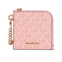 MK JET SET TRAVEL WITH CHAIN CARD HOLDER 35S6GTVC6V PWD BLUS Default Title - MamasJan Ladies Shoes & Bags