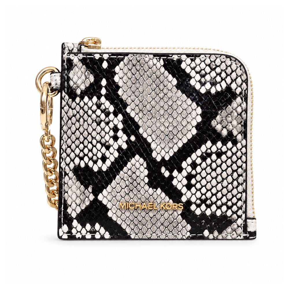 MK JET SET TRAVEL WITH CHAIN CARD HOLDER 35S6GTVC8G LT CREAM Default Title - MamasJan Ladies Shoes & Bags