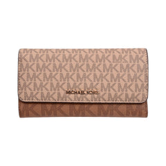 MK JET SET TRAVEL TRIFOLD WALLET 35S5GTVF3B CAMEL MULTY (IR) Default Title - MamasJan Ladies Shoes & Bags