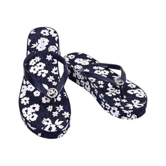 MK BEDFORD FLIP FLOP FLWR 49S6BDFA1B NAVY 9M (IR) Default Title - MamasJan Ladies Shoes & Bags