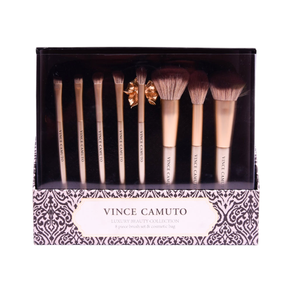 VINCE CAMUTO LUXURY BEAUTY 8PC BRUSH SET Default Title - MamasJan Makeup